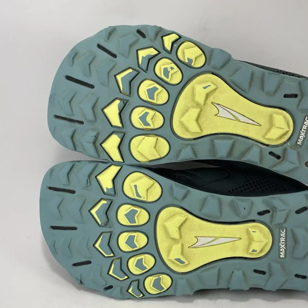 Altra Lone Peak 5 Trail Running Shoes Womens Size 10 Gray Teal Green Athletic